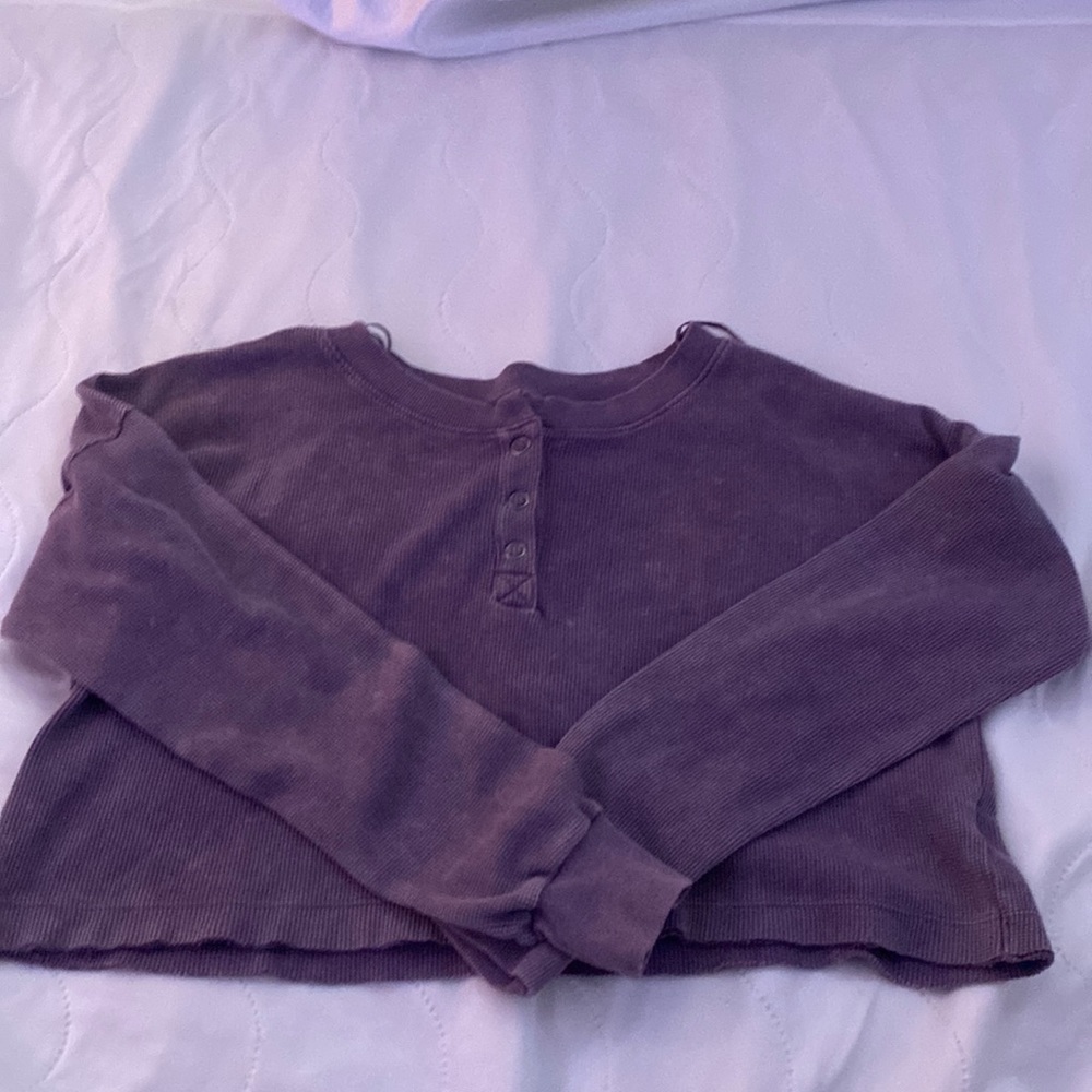 new purple aeropostale crop top